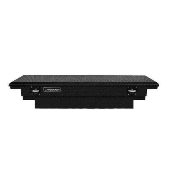 63 in Low Profile Notched Crossover Truck Tool Box, Gloss Black
